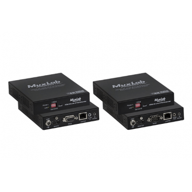 Удлинитель MuxLab проводной HDMI 4K over IP PoE Extender Kit 500758-TX/RX (100м) 