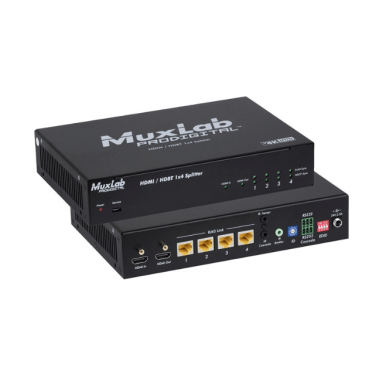 Распределитель, удлинитель сигнала HDMI/HDBT 1X4 SPLITTER Muxlab 500424-EUR 